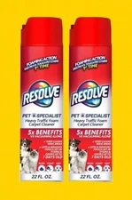 Resolve Pet Specialist Heavy Traffic Foam, Carpet Cleaner, 22 Oz (2 Pack)