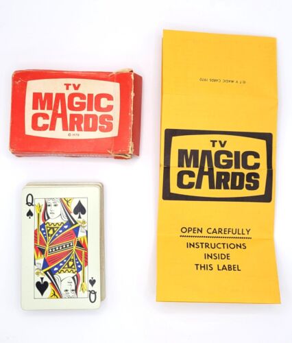 TV cartes magiques bridge taille lin finition avec instructions 1970 - Photo 1 sur 8