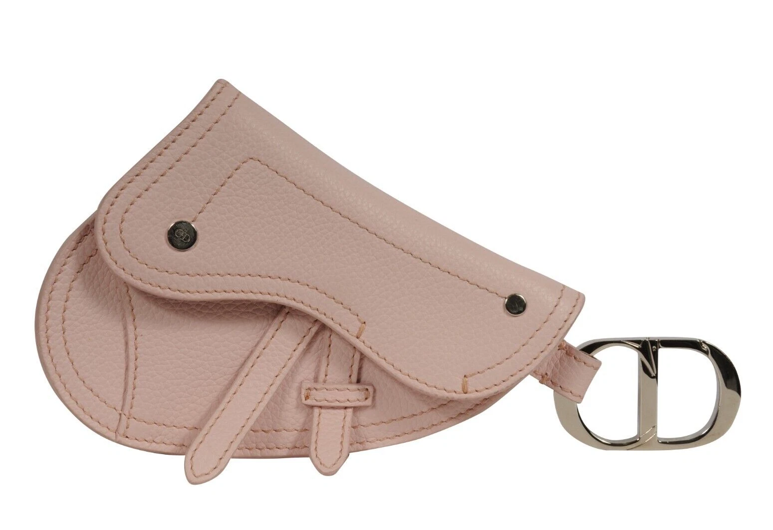 Sac de selle Dior porte clés en cuir rose bas sac poche de voyage portefeuille