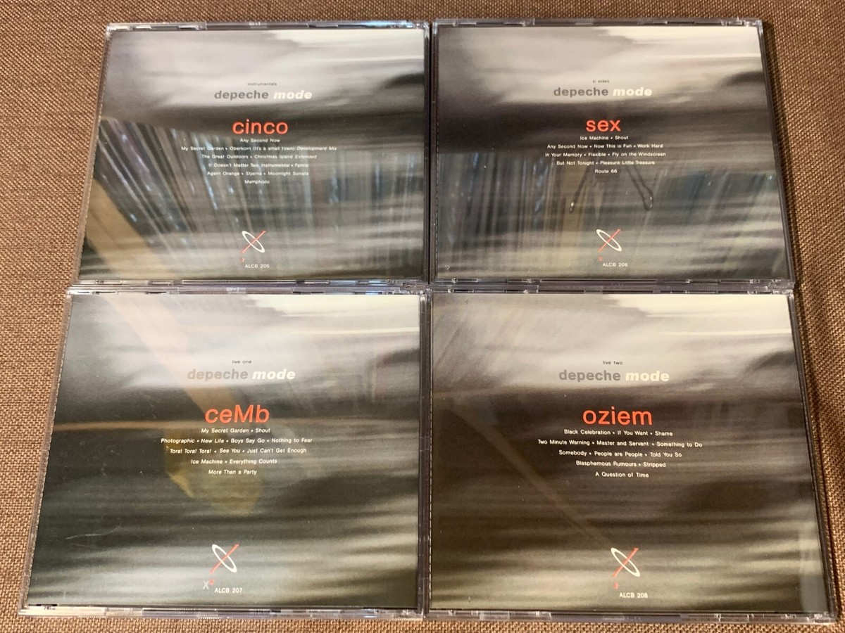 DEPECHE MODE X2 JAPAN 4-CD BOX SET ALCB-205~8 w/ OBI + 2