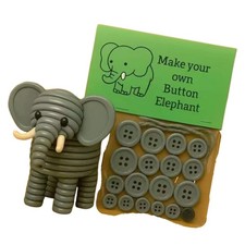 DIY Button Animal Craft Set for Adults Includes All Materials