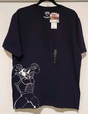 Camiseta Dragon Ball Z UT Ozaru Great Ape Uniqlo para hombre grande azul marino nueva con etiquetas 2018