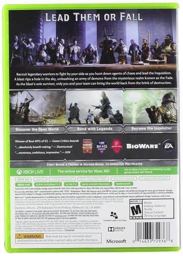 Electronic Arts Dragon Age: Inquisition (Import (Microsoft Xbox 360) (US IMPORT) - Picture 5 of 8