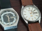 Rare Vintage Japanese Duo: Ricoh 21J Automatic (061879AC) & Seiko 5 (6309-8800)