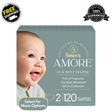 Pampers Amore Baby Diapers Size 2, 120 Count