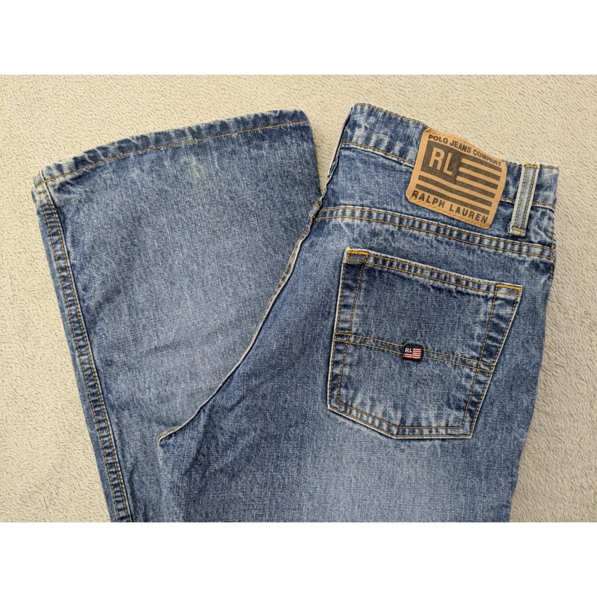 Polo by Ralph Lauren アイボリーデニム 26R Polo Ralph Lauren Low (6.5-8.5 in) Rise Jeans for Women for sale