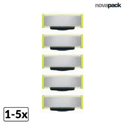 NOVABLADE 1-5x Ersatzklinge für Philips Rasier Kopf Klinge OneBlade QP2520/QP2530/QP2630