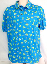 Nicklaus Polo Golf Shirt Mens M Eco Choice Performance Stretch Limes