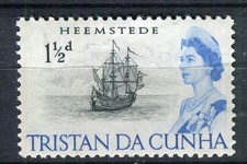 TRISTAN DA CUNHA; 1965 early QEII Pictorial issue MINT MNH Unmounted 1.5d.