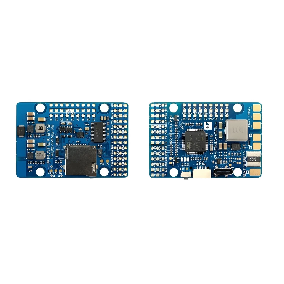 Контроллер полета Matek F405 Wing V2 экранное меню черный ящик для радиоуправляемого самолета дрона 3-6S - Изображение 4 из 4