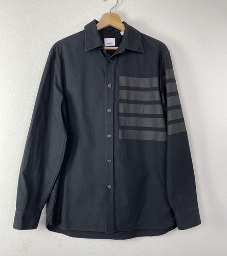 BURBERRY LONDON Embossed Horseferry Print Oxford Shirt Size SM Damaged Buttons - Picture 1 of 15