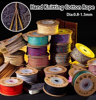 Hand Stricken Baumwolle Seil Baumwollseil Baumwollkordel Baumwollgarn 0.8-1.5mm