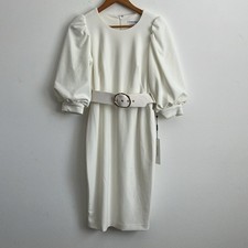 Calvin Klein sheath dress Womens Size 6 Ivory White