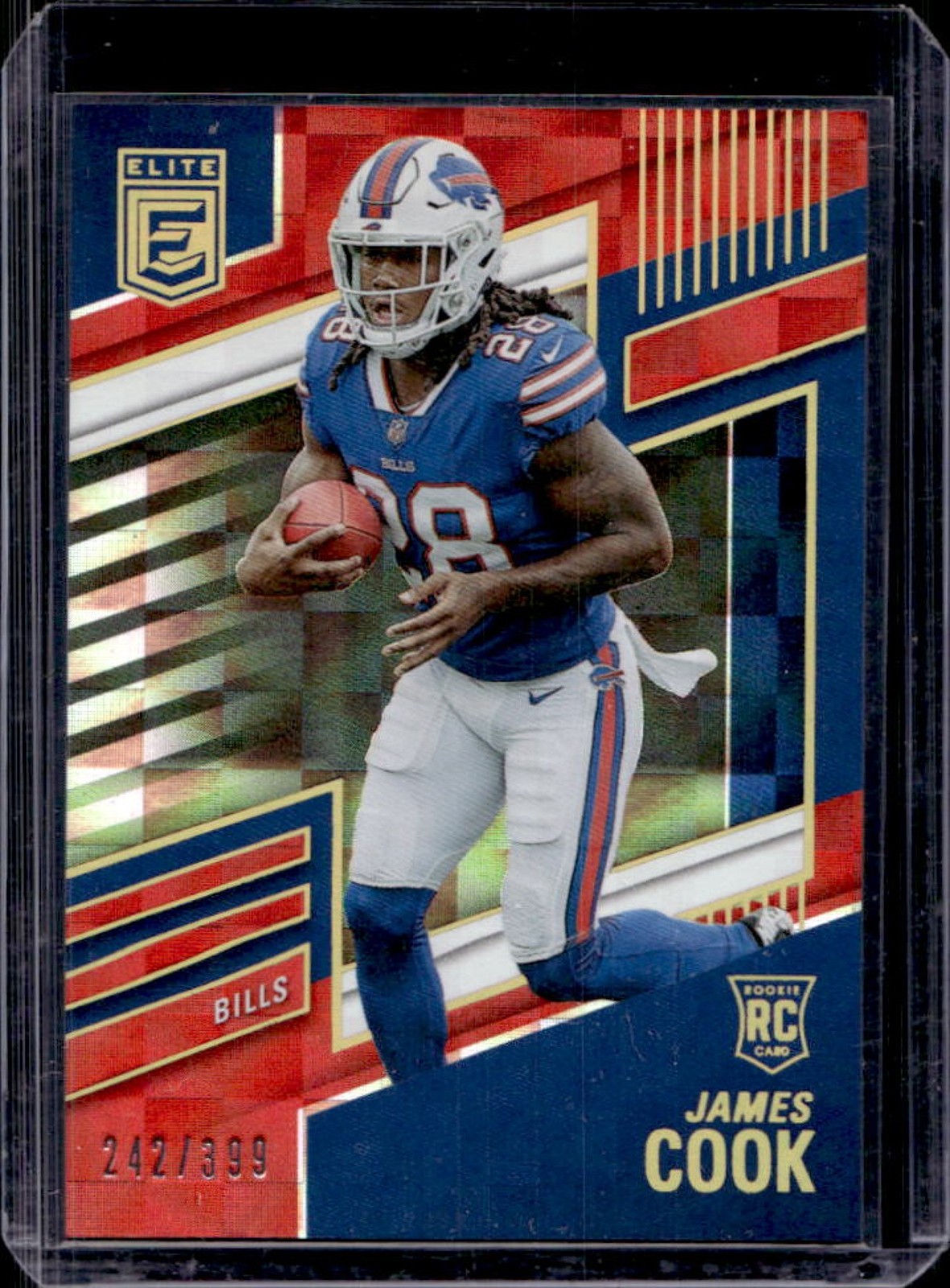 2022 Donruss Elite James Cook RC Red Rookie #/399 Bills