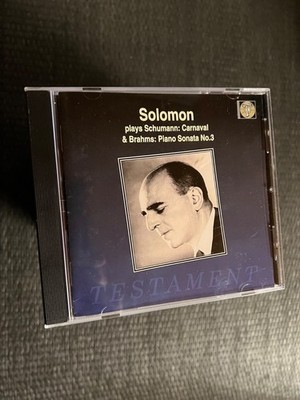 Solomon Plays Schumann and Brahms - Klaviersonate 3/Carnaval  | CD   1185