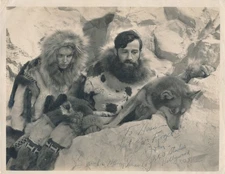 1933 RKO STUDIOS PHOTO ROBERT COBURN UNKNOWN MOVIE SET 2 MEN & DOG