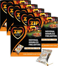 108 Fire Lighters - Individual Odourless Firelighters Cubes - Instant Light BBQ  0.23 per lighter