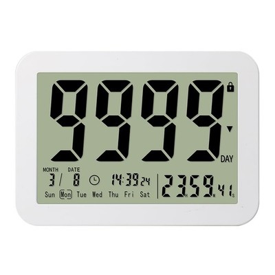 Digital Countdown Days Timer Clock- 9999 Days Count Down Days Timer with Stan...