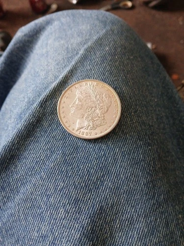 1887 P Morgan Silver Dollar Little Toneding Raw Coin BU