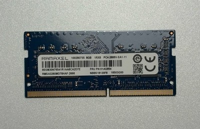 RAMAXEL 8GB DDR4 1RX8 PC4-2666V Laptop RAM RMSA3260NA78HAF-2666