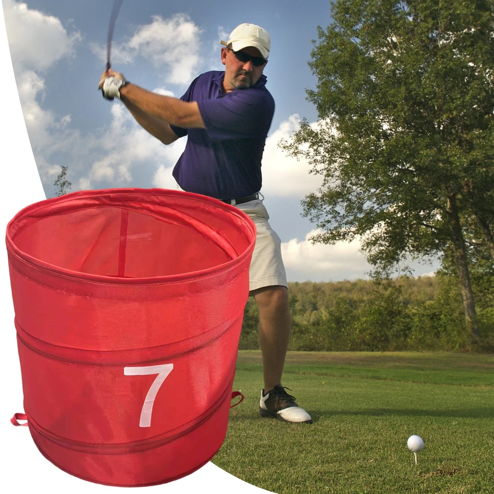 Backyard Golf Bucket Golf Game Portable Bucket Foldable Storage Bucket For Yard - Image 4 of 4