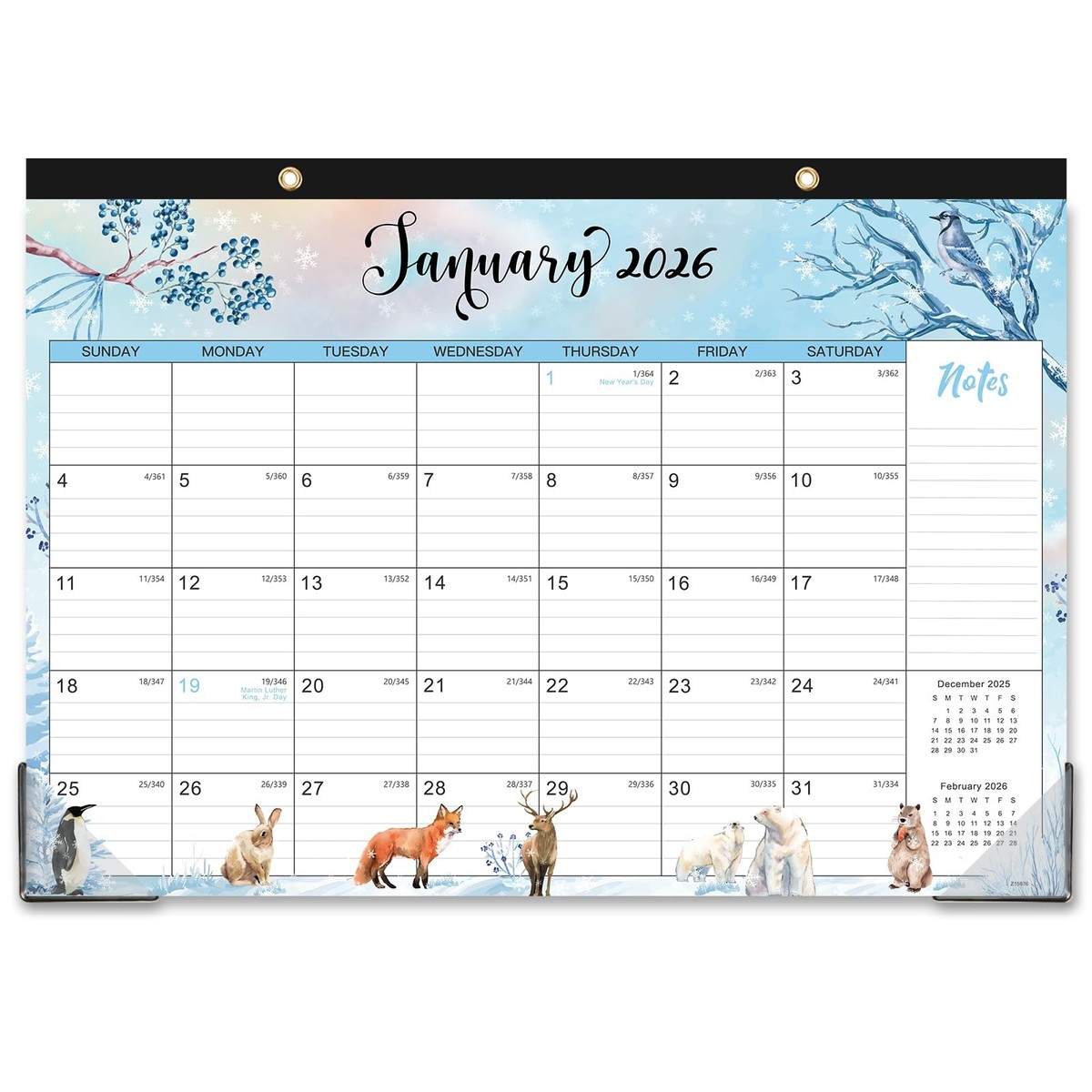 Calendrier De Bureau 2026 - Agenda Mensuel Avec Vue Sur 12 Mois, Design Créatif Et Suivi Quotidien