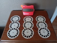 Fisher Price Viewmaster 1998  9 Reels, Yellowstone, Car  Carriage,  Biltmore