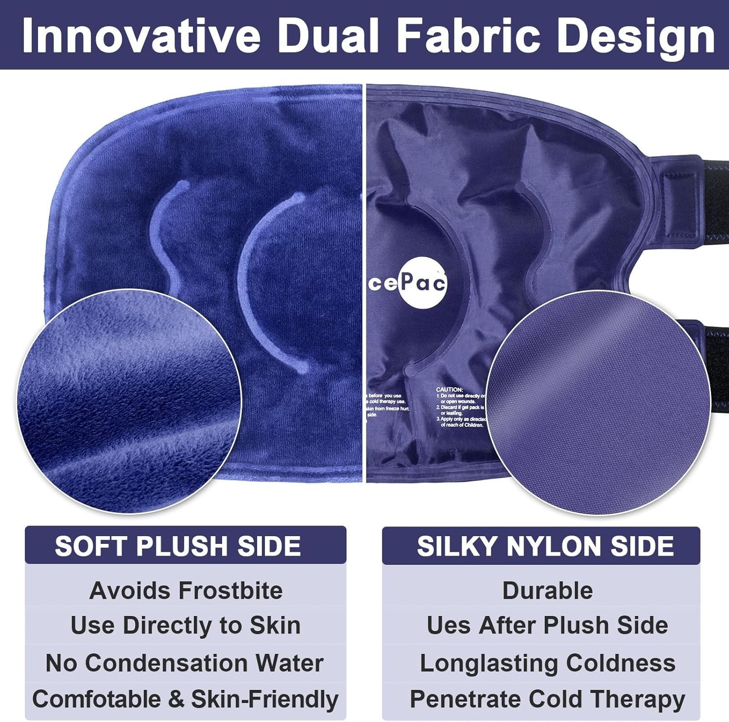 AiricePac Ice Pack for Knee Pain Relief, Reusable Gel Ice Wrap for Injuries, ...