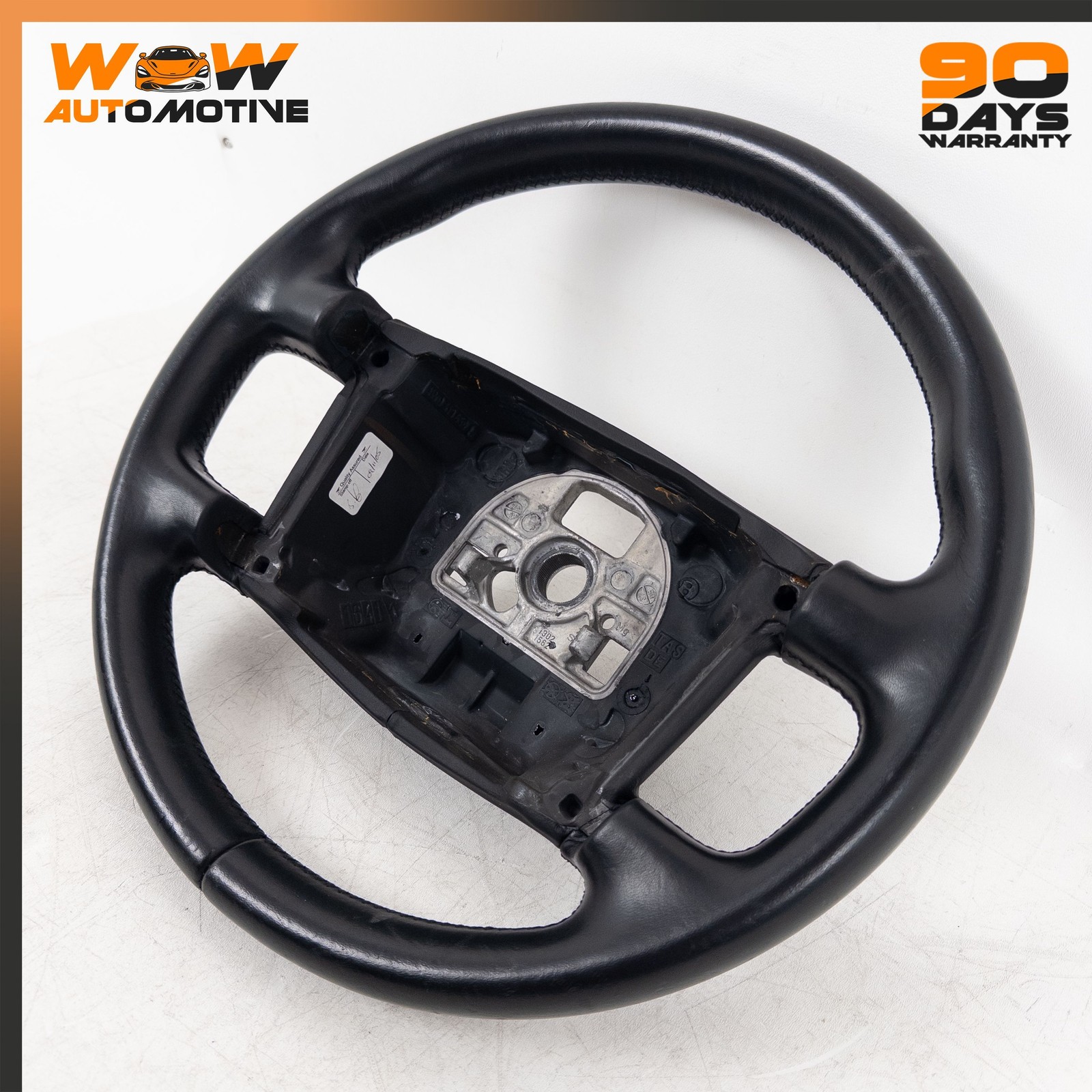 04-17 BENTLEY CONTINENTAL FLYING SPUR GTC GT DRIVER STEERING WHEEL BLACK OEM