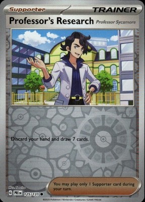 Professor's Research [Professor Sycamore] Reverse Holo Common SV: Prismatic Evol