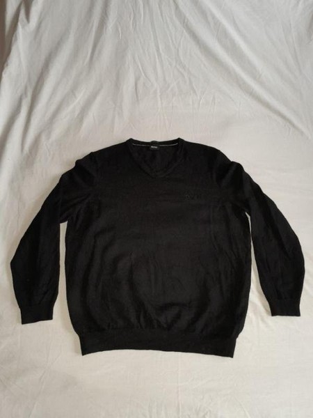 Women Hugo Boss Sweater Black Wool 40 / L / 48