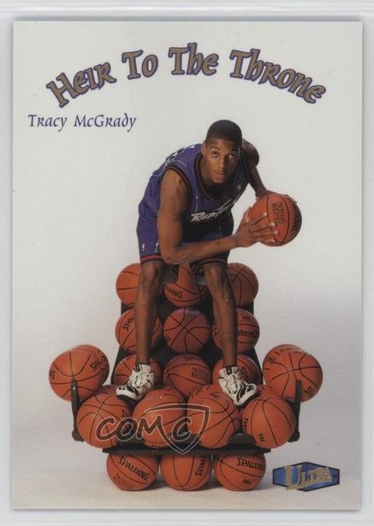 1997-98 Fleer Ultra Heir to the Throne Tracy McGrady #10HT Rookie RC HOF 0ls