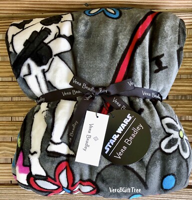 Vera Bradley STAR WARS Far Far Away DARTH VADER Plush Throw Blanket NWT New RARE