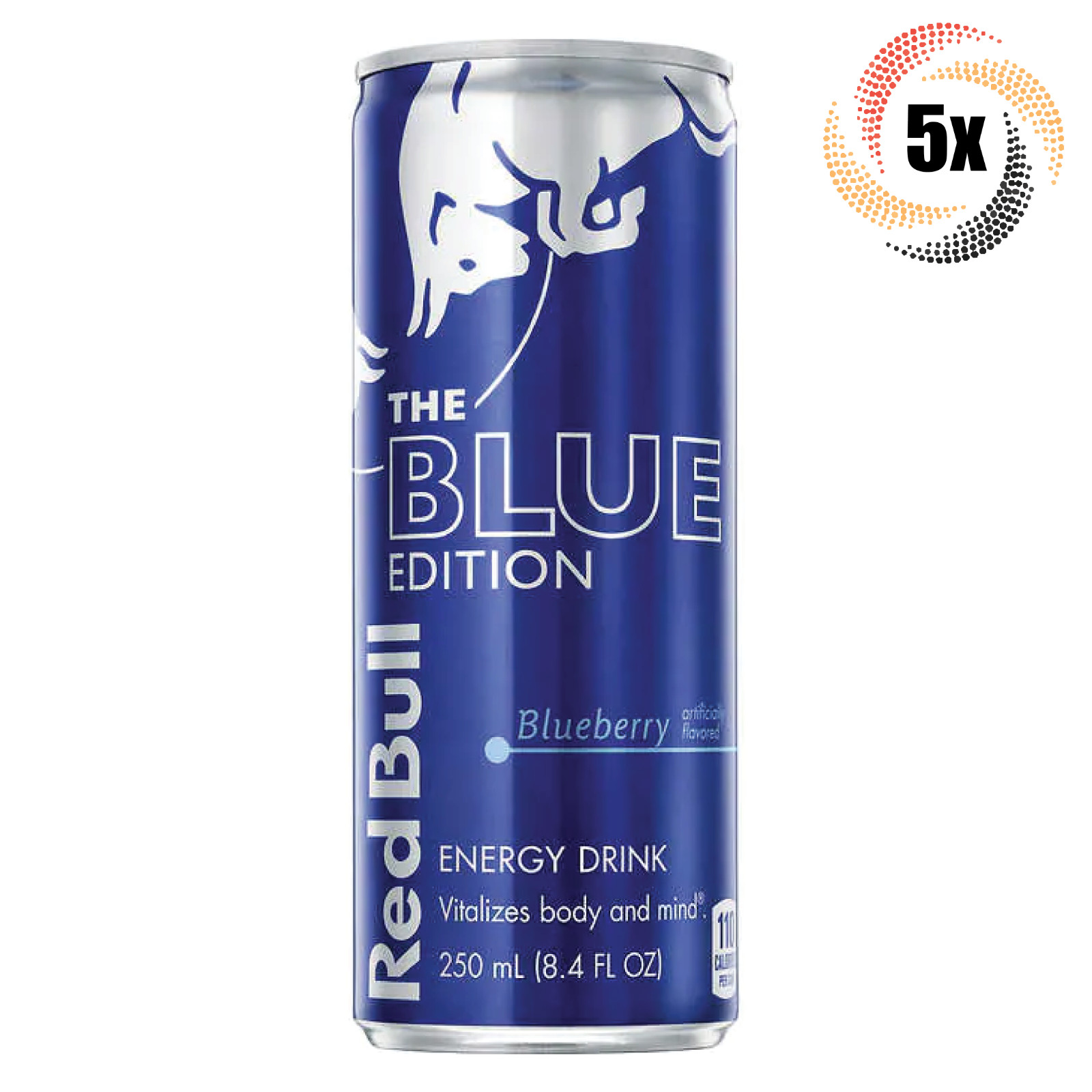 5 банок энергетического напитка Red Bull The Blue Edition со вкусом черники 84 унции 5190₽