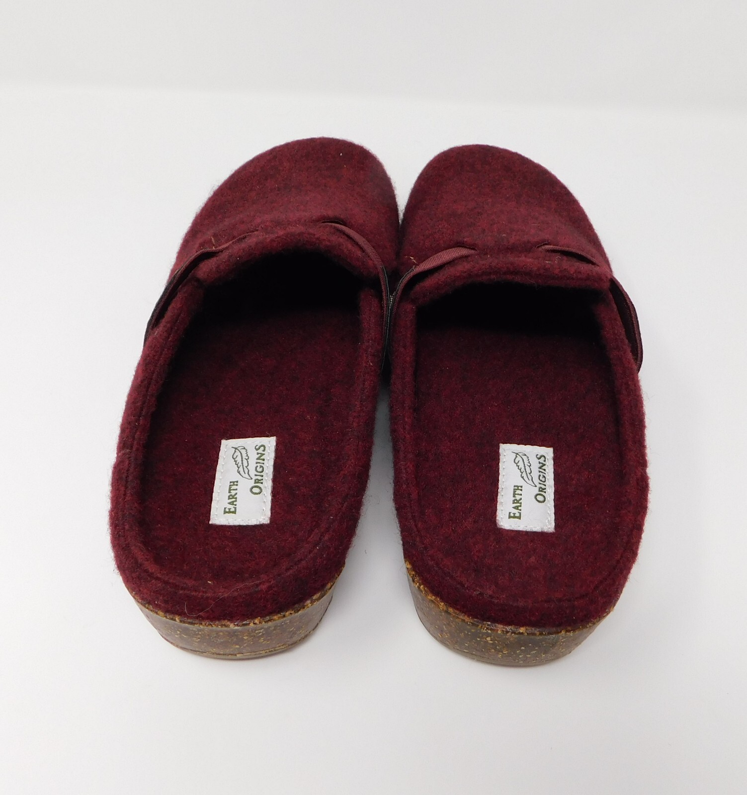 Earth Origins Jenna Felt Clogs Maroon womens size U… Gem