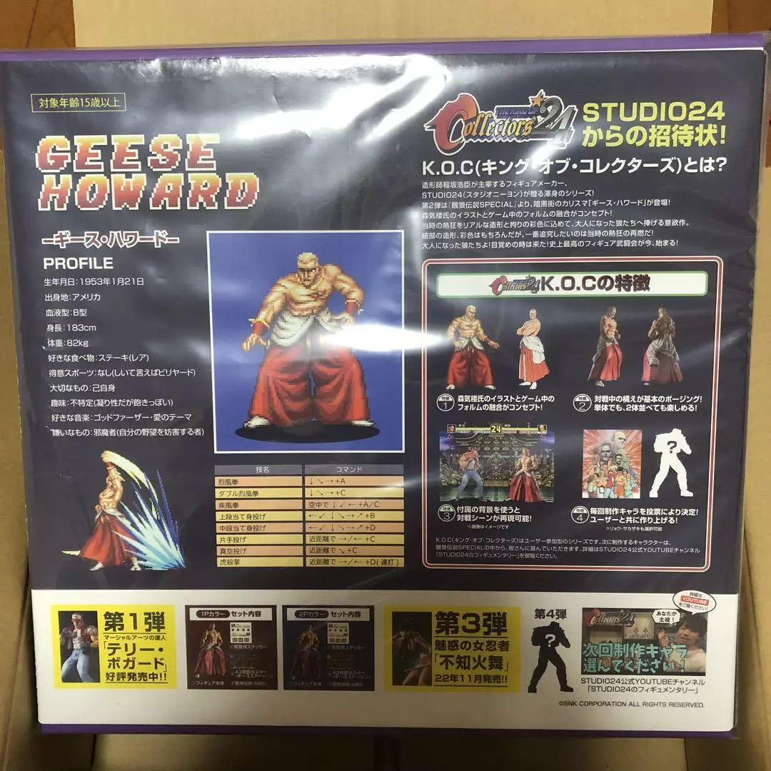 Geese Howard - Fatal Fury - Art of Fighting - KoF - Character profile