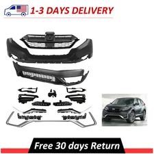New Complete Front Bumper Cover Kit With Fog Light For 2020 2021 2022 Honda CR-V