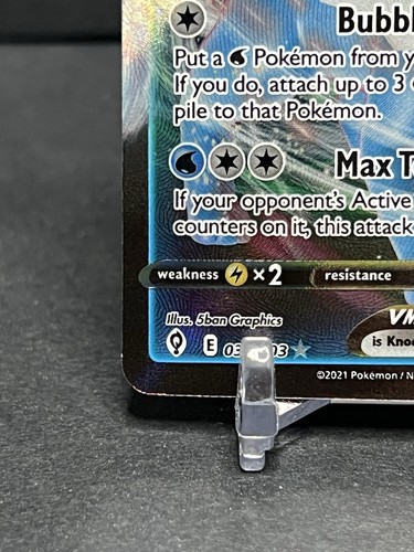 VAPOREON VMAX 030/203 SWSH07: EVOLVING SKIES HOLO POKEMON TCG - Foto 6 di 10