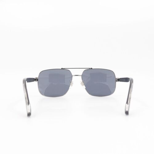 Gucci GG0529 Squared Aviator Sunglasses Silver Gray OS - Picture 4 of 12