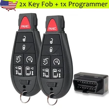 2 Remote Key Fob Program For 2008-2019 Dodge Grand Caravan Chrysler Town&Country