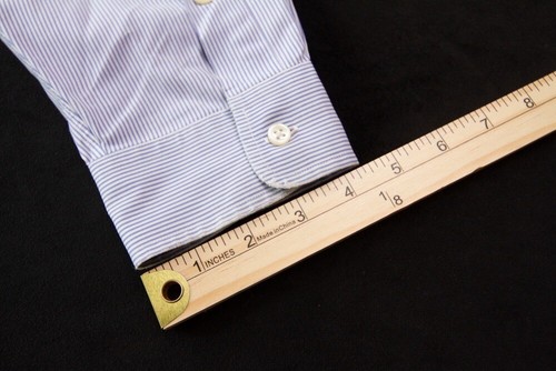 Vintage Ralph Lauren Blake Shirt Herren XL Nadelstreifen Knopfleiste Langarm blau - Bild 15 von 15