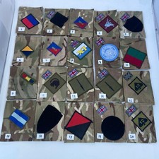 X2 MTP Army Blank Blanking Patches UBACS/PCS Regiment Desert Rat Commando UN