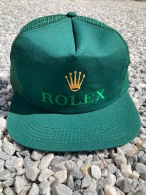 ROLEX キャップ メッシュ ヴィンテージ Rolex tracker Caps Vintage Cap 80s 90s Mesh green logo Japan