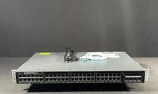 Cisco  WS-C3650-48FQM-S 48 Port  PoE+ 4x10G Uplinks Ports Gigabit Switch