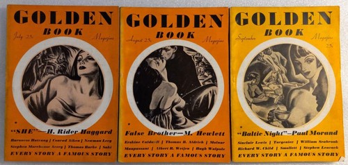 Golden Book Magazine - Lot of 3 - 1935 - Rider Haggard, Saki, Sinclair Lewis - Imagen 2 de 12