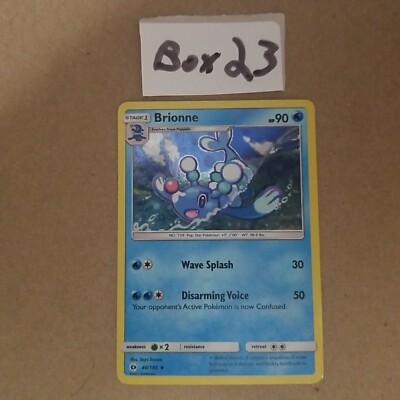 brionne pokemon card value Amazon.com: Primarina 41/149 Sun Moon - Rare - Evolution Pokemon Card lot main image 1