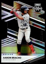 2020 Panini Elite Extra Edition Die Cut Aaron Bracho 016/999 Cleveland Indians