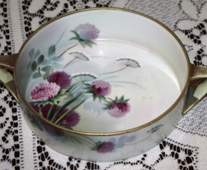 Nippon Porcelain Dish, original mark 1921 or prior, Japanese origin, Handpainted