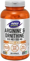 Now Foods, Arginine & Ornithine AminosäUre 500Mg/250Mg 250 Kapseln Super Preis