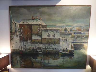 Tableau De Lucien-Marie Le Gardien - Honfleur - La Capitainerie De Honfleur